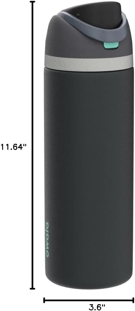 Owala Freesip Insulated Stainless Steel Water Bottle with Straw for Sports and Travel, Bpa-Free, 40Oz, Foggy Tide