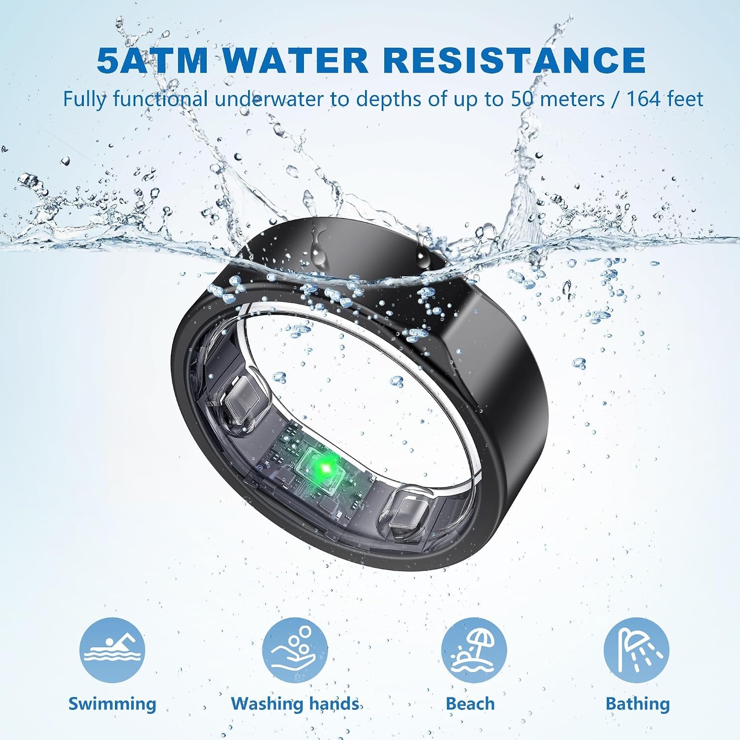 Smart Ring for Women Men BK 13