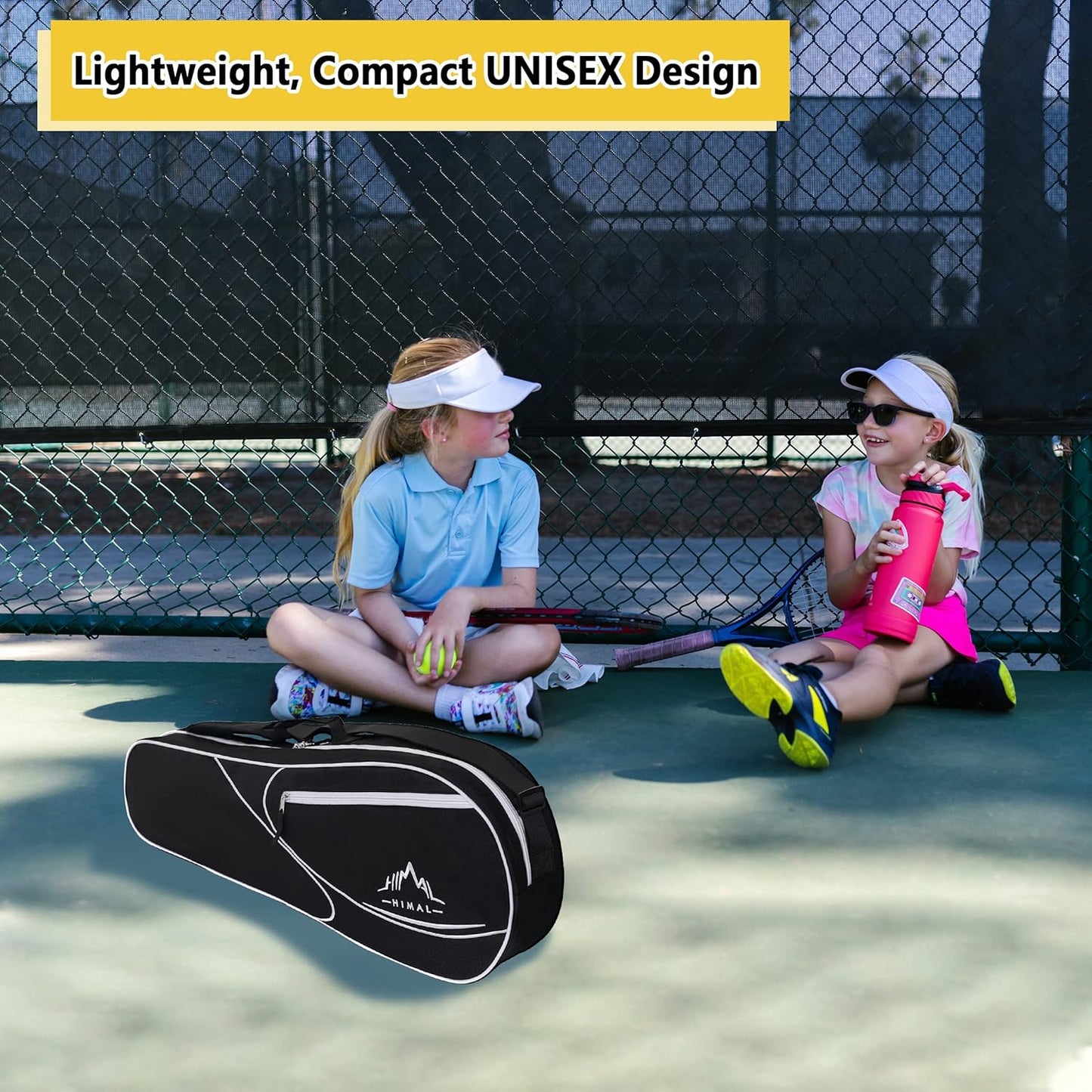 Himal 3 Racquet Tennis Bag with Protective Pad, Tennis Racket Bag for Men Women, Sports Enthusiasts of All Ages