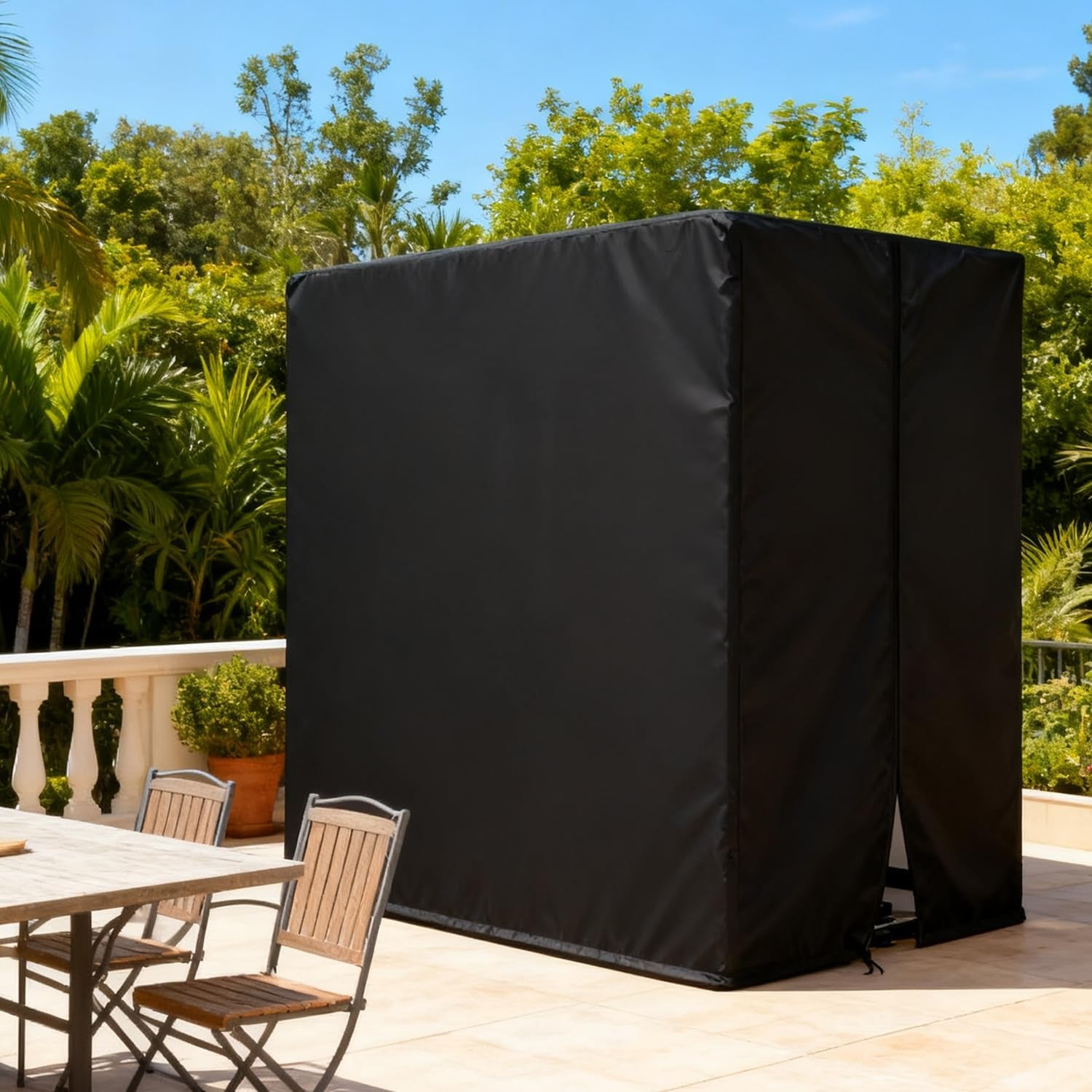 Workout Equipment Cover, 420D Oxford Home Gym Equipment Cover, Protect for Home Gym Equipment/Gym Equipment for Home Garage (41" L X 68.9" W X 74.8" H)