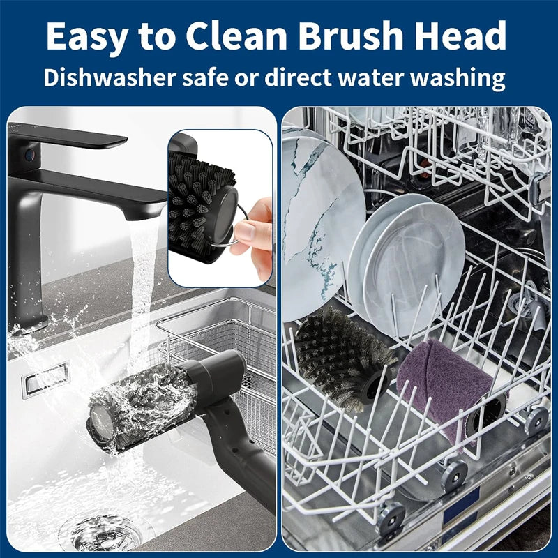 Electric Grill Brush Grill Brush Electric Brush for Barbecue Kitchen Brush Electric Network BBQ Cleaner Kitchen Silicone Brush