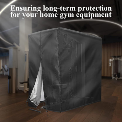 Workout Equipment Cover, 420D Oxford Home Gym Equipment Cover, Protect for Home Gym Equipment/Gym Equipment for Home Garage (41" L X 68.9" W X 74.8" H)
