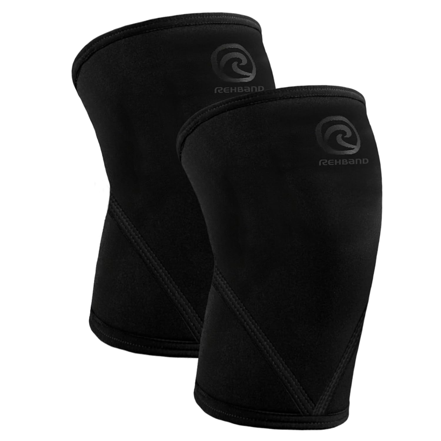 Classic 7Mm V Knee Sleeve for Weightlifting, Competition Grade Powerlifting Knee Sleeve, Compression Sleeve for Crossfit, Squats, Gym & Heavy Lifts, Colour:Carbon/Black - 1 Pair, Size:Large