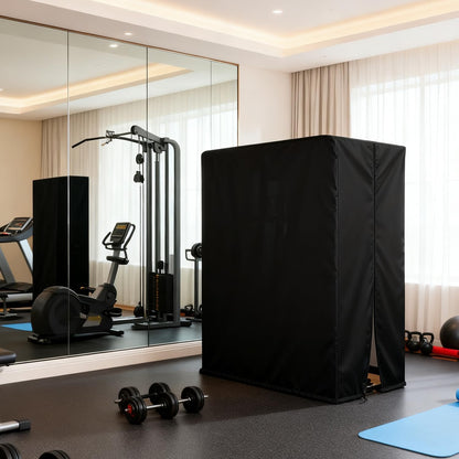 Workout Equipment Cover, 420D Oxford Home Gym Equipment Cover, Protect for Home Gym Equipment/Gym Equipment for Home Garage (41" L X 68.9" W X 74.8" H)