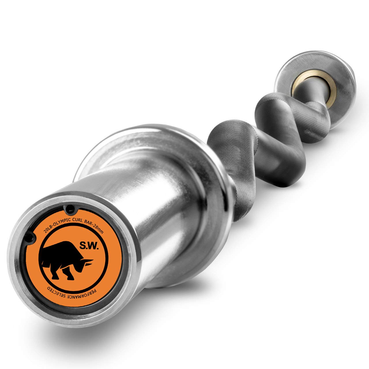 Super Curl Olympic Barbell 300lb - 47 Inch