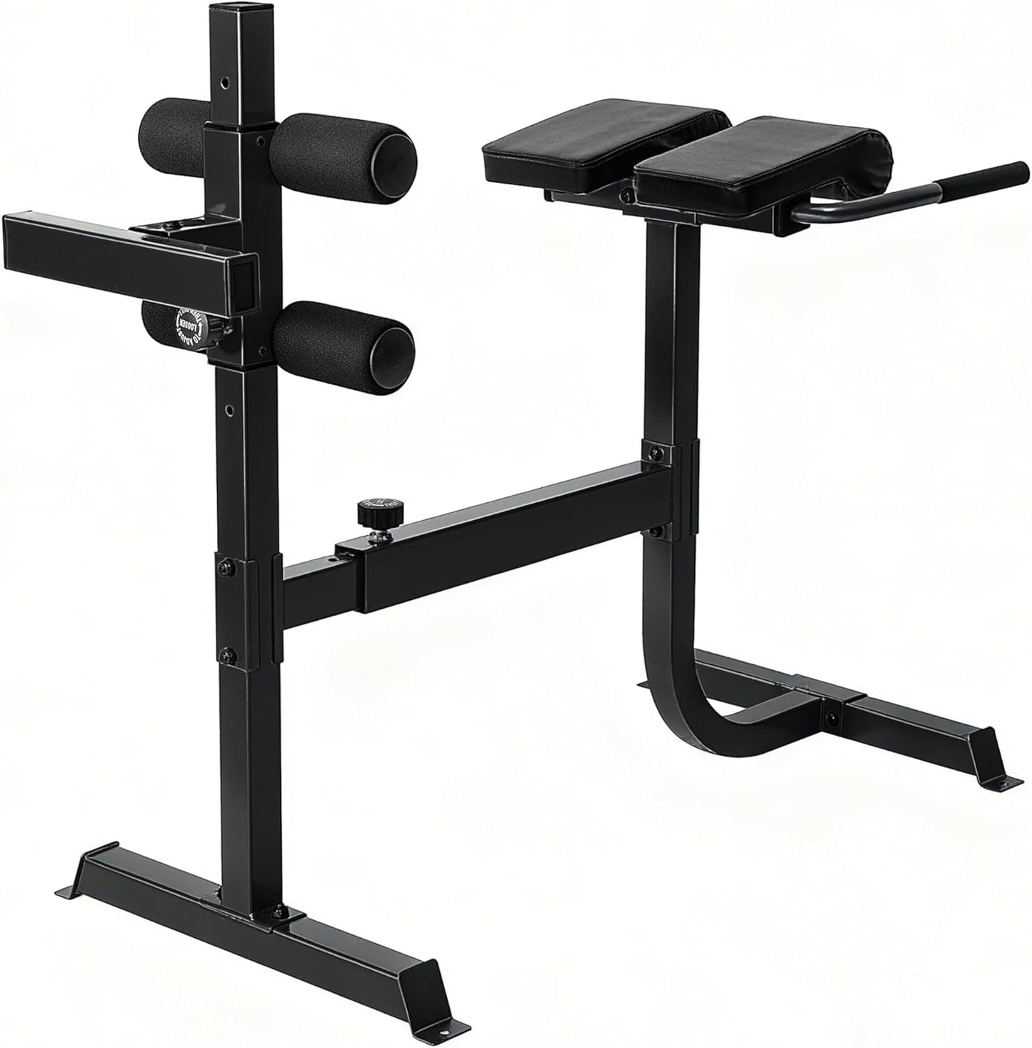 Cap Strength Roman Chair – Adjustable Back Extension Bench for Core & Glute Workouts, Heavy-Duty 300 LB Capacity - Black and Gray Options
