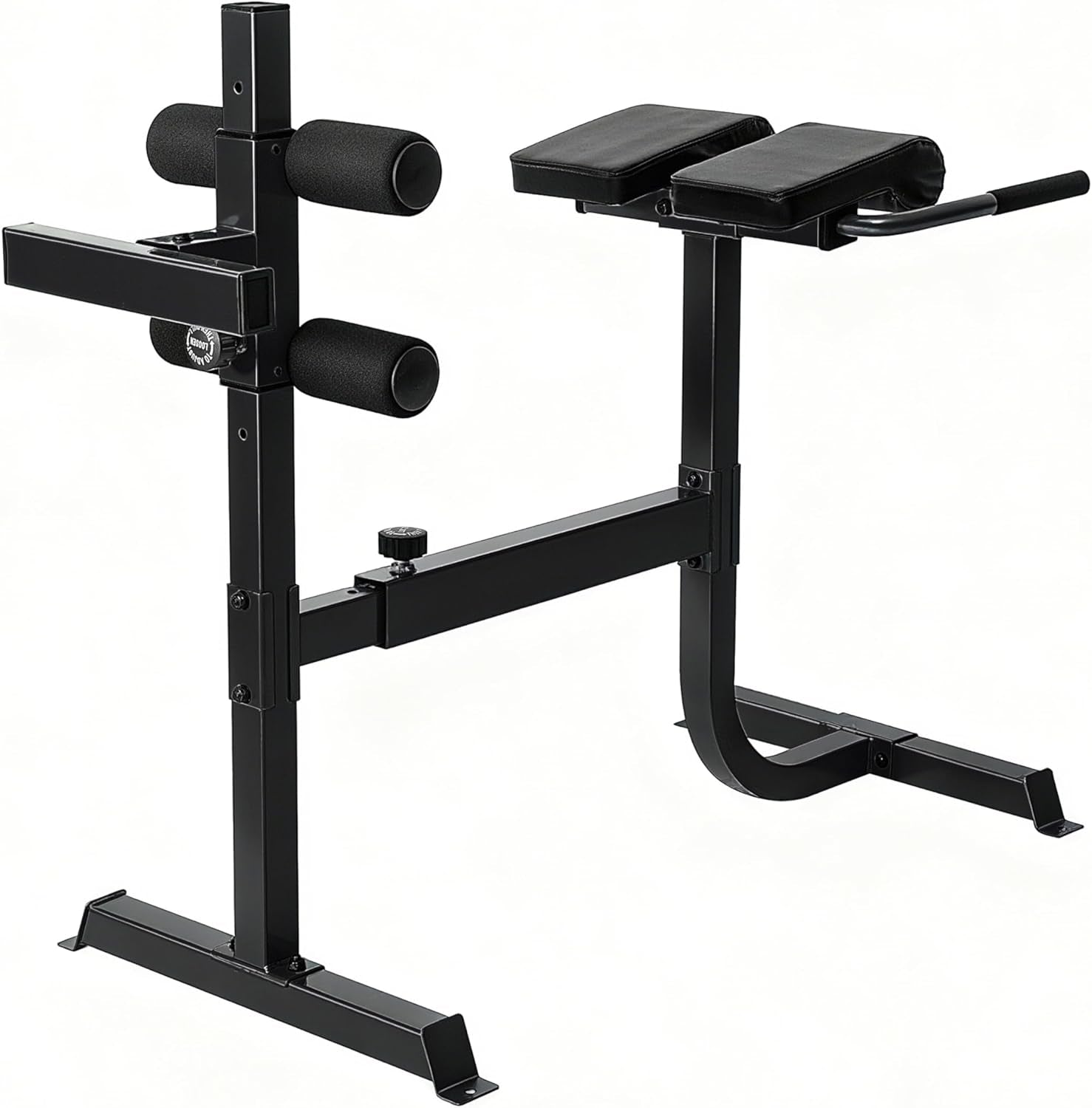 Cap Strength Roman Chair – Adjustable Back Extension Bench for Core & Glute Workouts, Heavy-Duty 300 LB Capacity - Black and Gray Options