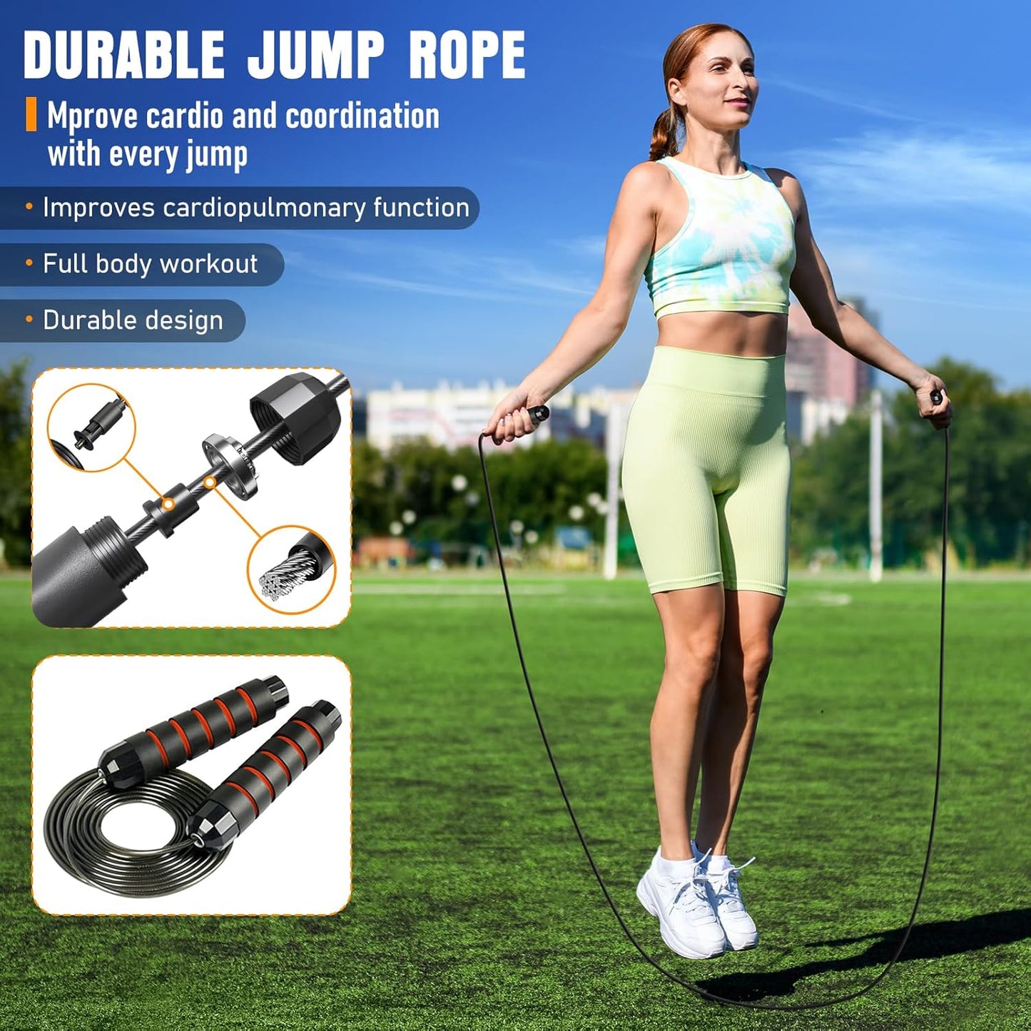 Agility Ladder, Agility Speed Training Equipment Set, 20Ft Speed Ladder, 12 Soccer Cones, 4 Hurdles, Jump Rope, Running Parachute, Soccer Football Basketball Training Equipment Accessories
