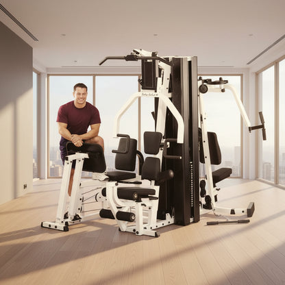 Body Solid EXM3000LPS Commercial Double Stack Gym - 3 Station