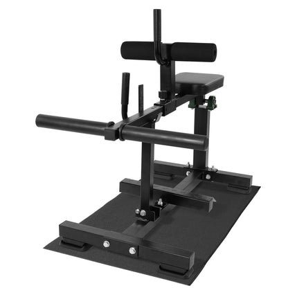 Fitness Adjustable Seated Calf Raise Machine, Home Gym Equipment, Black