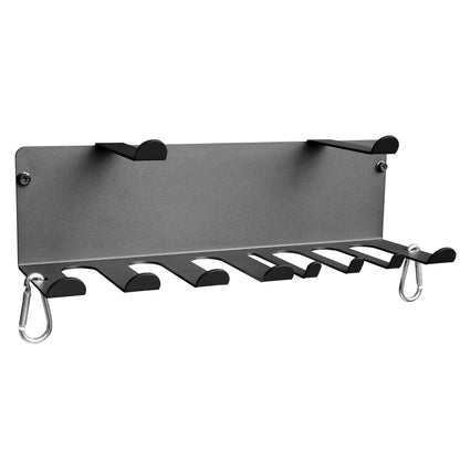 Resistance Bands Rack Wall Mount Home Gym Equipment Storage Rack for Resistance Bands Jump Ropes Yoga Mat Foam Roller Chains 16.5" Black