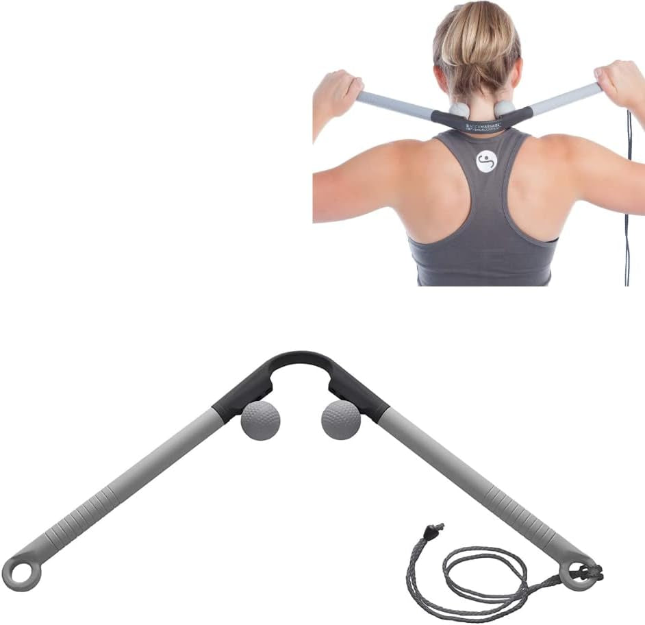 Accumassage FSA Eligible - Dual Pressure Point Massage Tool & Massage Hammer - 2 in 1 Design - Shiatsu Neck Massager Tool, Golf Ball Percussion Massager for Deep Tissue Pain Relief
